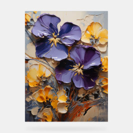 Viola - Impasto Floral Acryl Bord