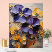Viola - Impasto Floral Acryl Bord (Huwelijk)