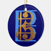 Viola in Alto Clef Keramisch Ornament (Links)