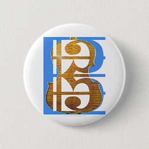 Viola in Alto Clef Ronde Button 5,7 Cm