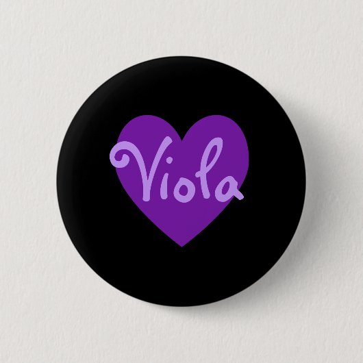 Viola in het Paars Ronde Button 5,7 Cm (Voorkant)