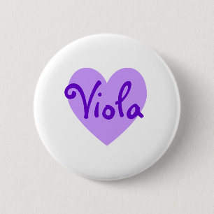 Viola in het Paars Ronde Button 5,7 Cm