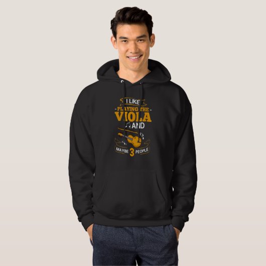 Viola Instrument Music Notes Player Lesson Beginne Hoodie (Voorkant volledig)