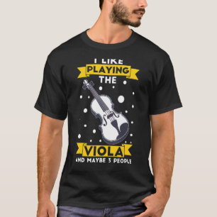 Viola Instrument Muzieknoten Player Lesson Beginne T-shirt