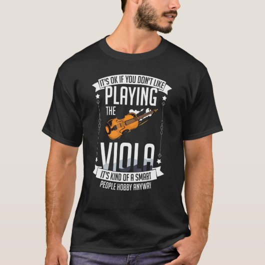 Viola Instrument Muzieknoten Player Lesson Beginne T-shirt (Voorkant)