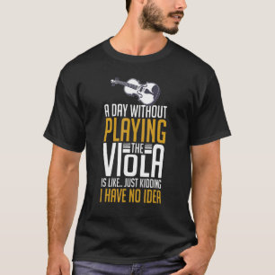 Viola Instrument Muzieknoten Player Lesson Beginne T-shirt