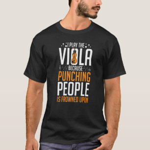 Viola Instrument Muzieknoten Player Lesson Beginne T-shirt