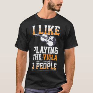 Viola Instrument Muzieknoten Player Lesson Beginne T-shirt