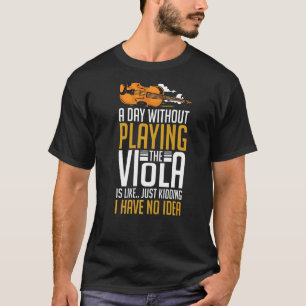 Viola Instrument Muzieknoten Player Lesson Beginne T-shirt