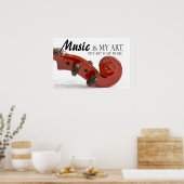 Viola Instrument Posters - Geschenken Violin Spele (Keuken)