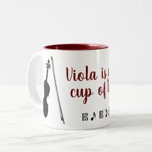 Viola is de Mok van mijn tea (donkerrood)