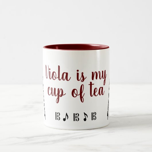 Viola is de Mok van mijn tea (donkerrood) (Center)
