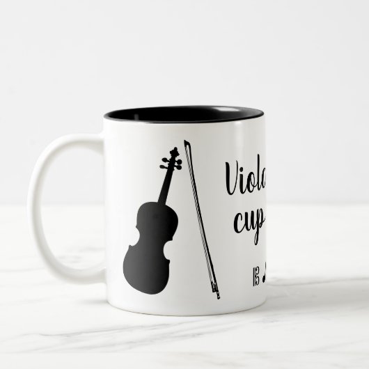 Viola is Mijn Beker van de Mok van Tea (zwart) (Links)