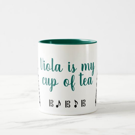 Viola is mijn kopje thee (groene) Mok (Center)