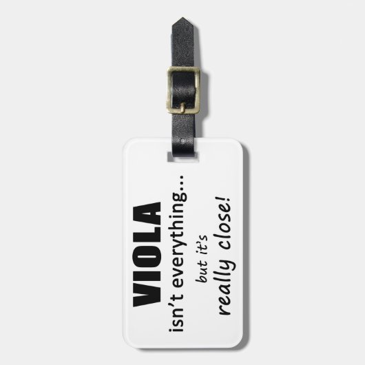 Viola is niet alles bagagelabel (Voorkant verticaal)