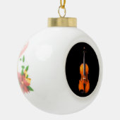 Viola Kerstmis/Vakantiesversier Keramische Bal Ornament (Links)