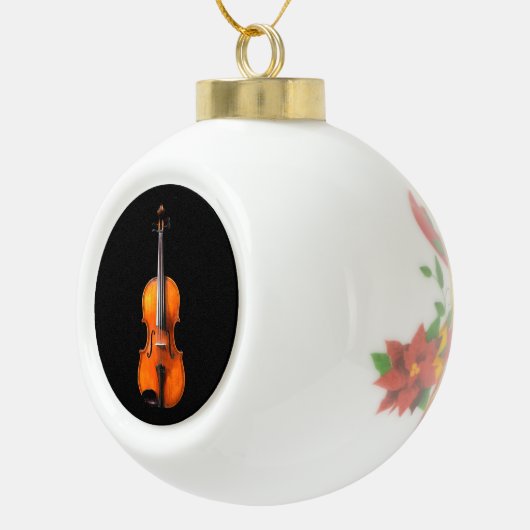 Viola Kerstmis/Vakantiesversier Keramische Bal Ornament (Rechts)
