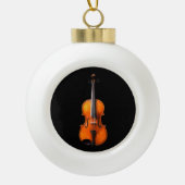 Viola Kerstmis/Vakantiesversier Keramische Bal Ornament (Voorkant)