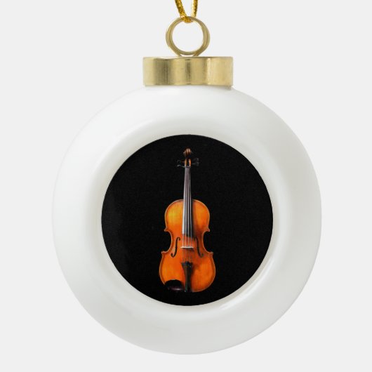 Viola Kerstmis/Vakantiesversier Keramische Bal Ornament (Voorkant)