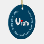 Viola klein hart keramisch ornament (Rechts)