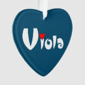 Viola klein hart ornament (voorkant)