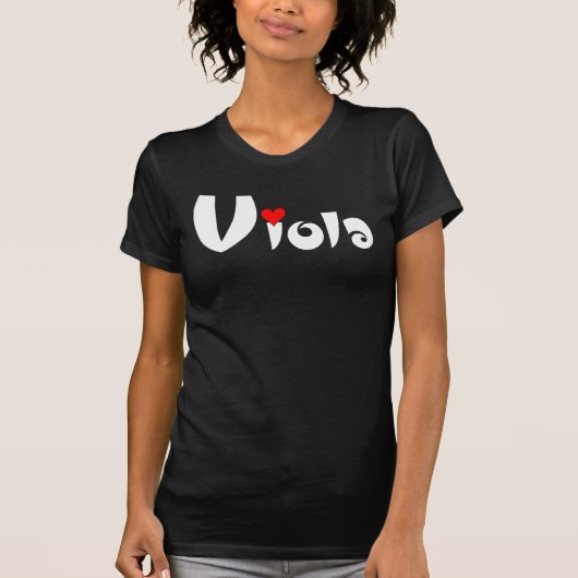 Viola klein hart t-shirt (Voorkant)