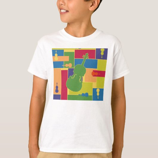 Viola Kleurblokken T-shirt (Voorkant)