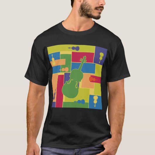 Viola Kleurblokken T-shirt (Voorkant)