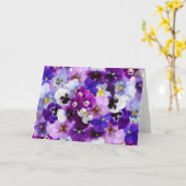 Viola Lente Bloemen Lege Wenskaart Kaart (Gele Bloem)