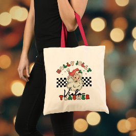 Viola Leraar Holly Jolly Kerstmuziek Kerstman Tote Bag