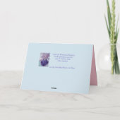 Viola Lila paarse bloemen Je bent een favoriete ka Kaart (Achterkant)