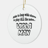 Viola Man - Muziek superheld Keramisch Ornament (Links)