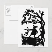 Viola met konijn briefkaart (Voorkant / Achterkant)