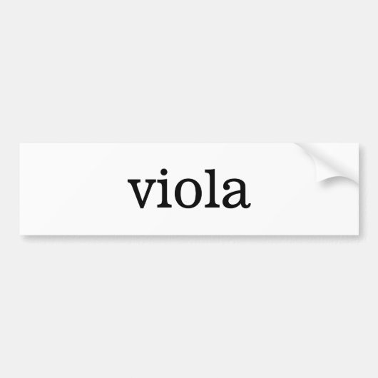 Viola Music Bumpersticker (Voorkant)