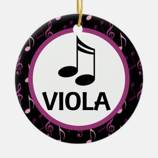 Viola Music Kerstorchestra Ornament (Voorkant)