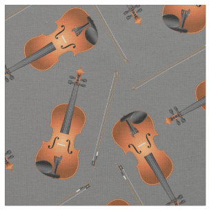 Viola Music Musician Room Decor Gray Stof