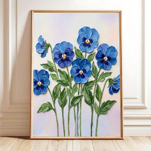 Viola Muur Kunst - Modern Minimalistisch Poster