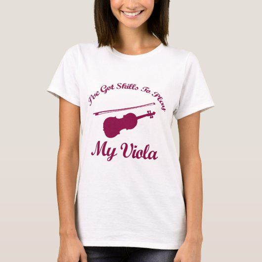 viola muziekdesign t-shirt (Voorkant)