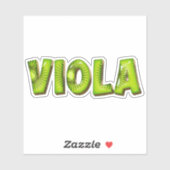 Viola Name Kiwi Design Aufkleber Sticker (Vel)
