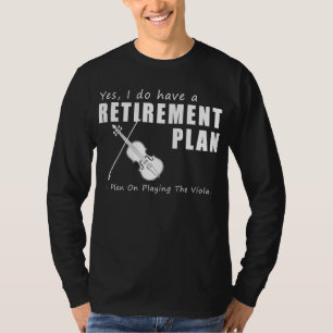 Viola-net Retirement Melodies: Grappig T-Shirt Des