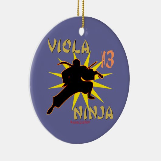 Viola Ninja Keramisch Ornament (Rechts)