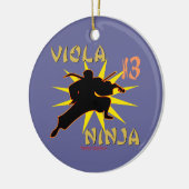 Viola Ninja Keramisch Ornament (Links)