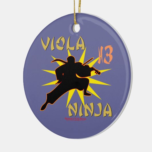 Viola Ninja Keramisch Ornament (Links)
