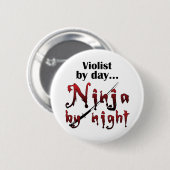 Viola Ninja Ronde Button 5,7 Cm (Voorkant /achterkant)