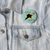 Viola Ninja Ronde Button 5,7 Cm (In situ)