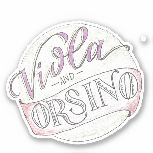 Viola + Orsino Sticker (Voorkant)