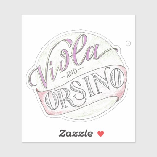 Viola + Orsino Sticker (Vel)