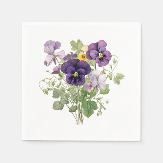 Viola Papier Servet (Voorkant)
