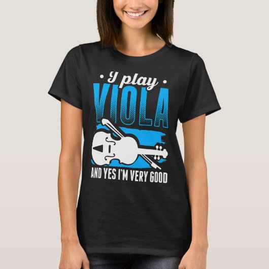 Viola Play Viola Music Violist Player Orchestra Vi T-shirt (Voorkant)