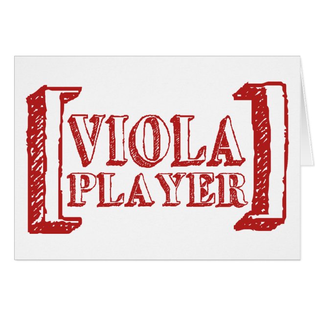 Viola Player (Voorkant Horizontaal)